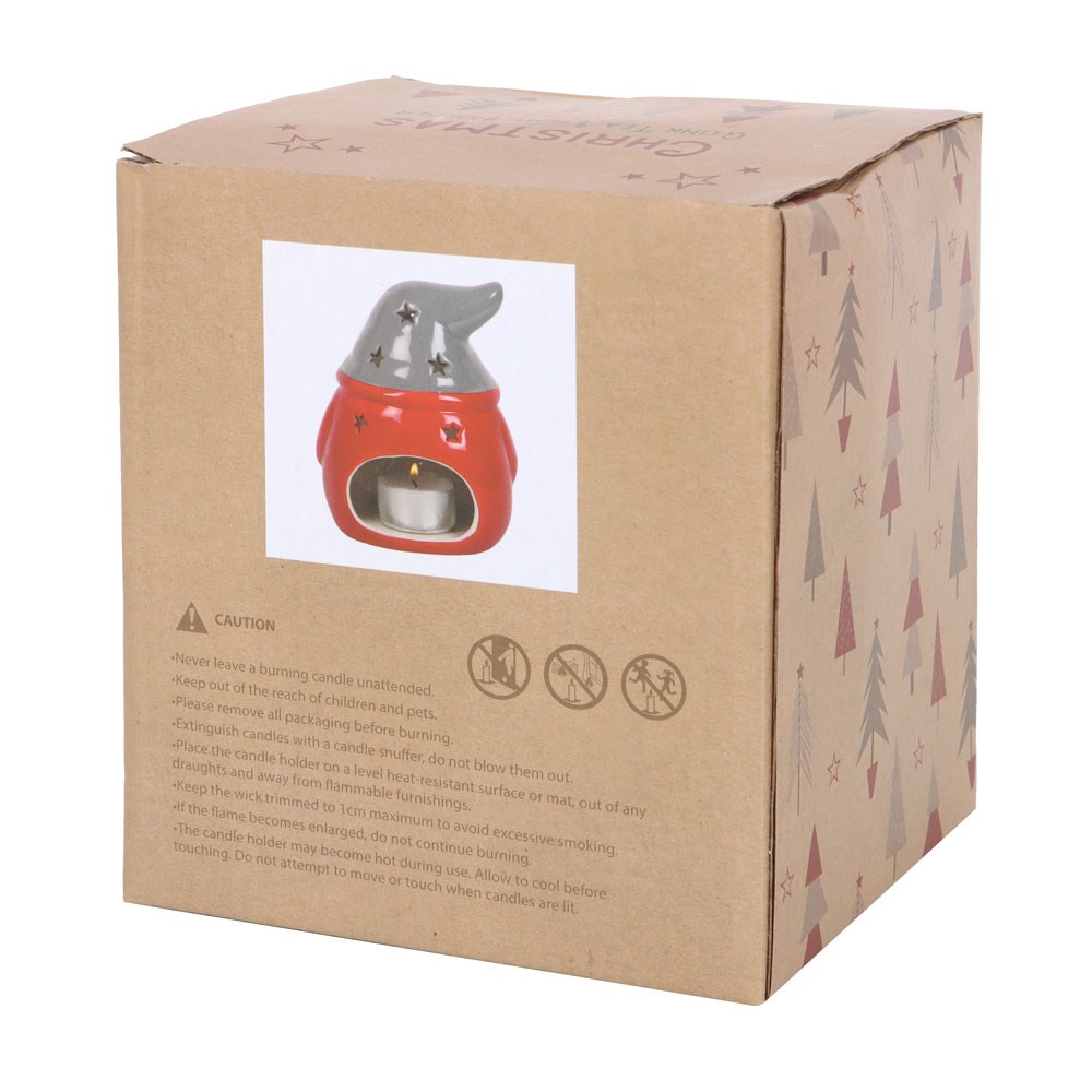 Red and Grey Gonk Tealight Holder5