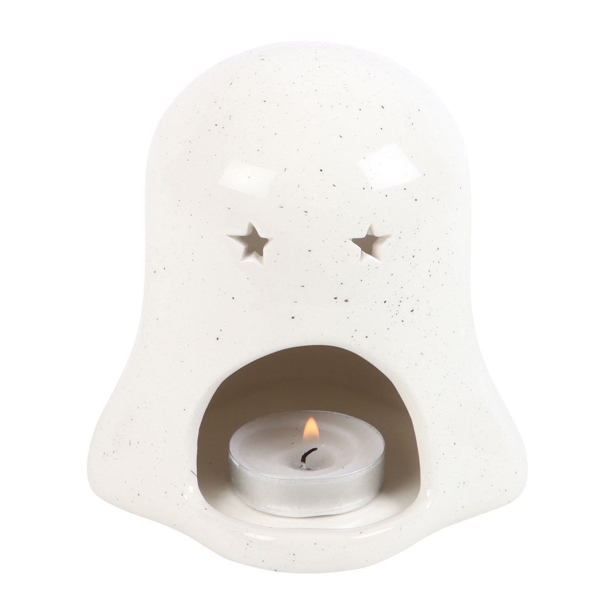 Ghost Shaped Tealight Candle Holder With Pumpkin2