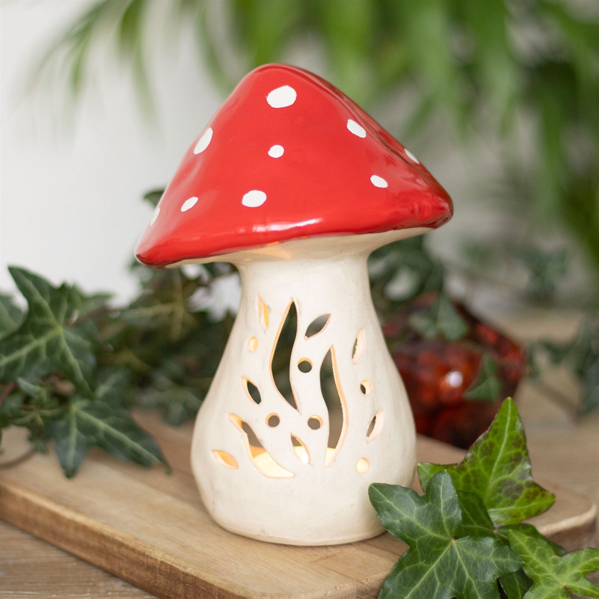 Ceramic Mushroom Tealight Candle Holder3