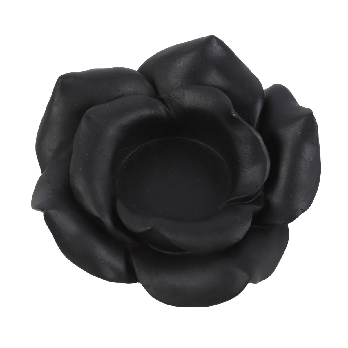Black Rose Resin Tealight Candle Holder2