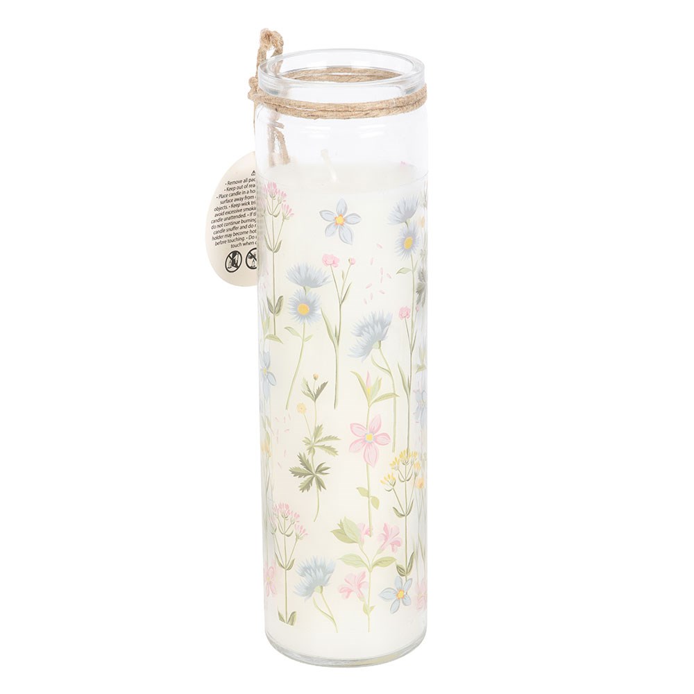 Floral Print Wildflower Tube Candle1