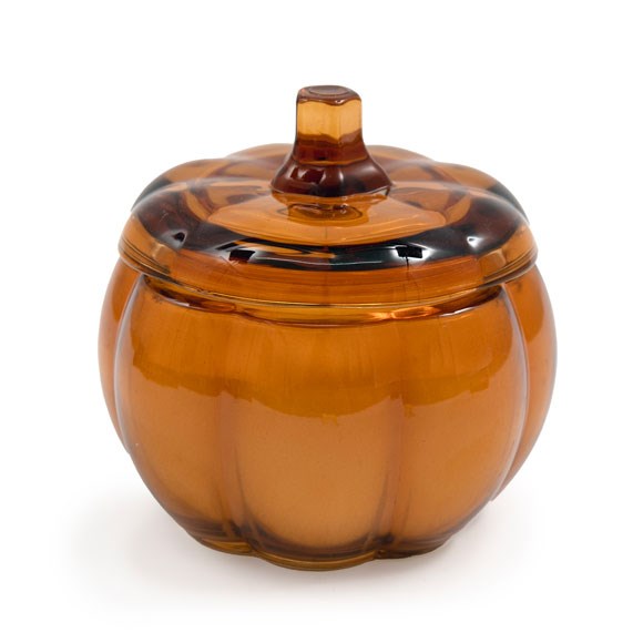 12cm Vanilla Glass Pumpkin