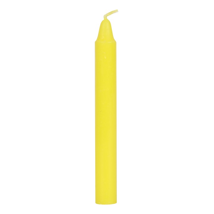 Set of 12 Yellow 'Success' Spell Candles2