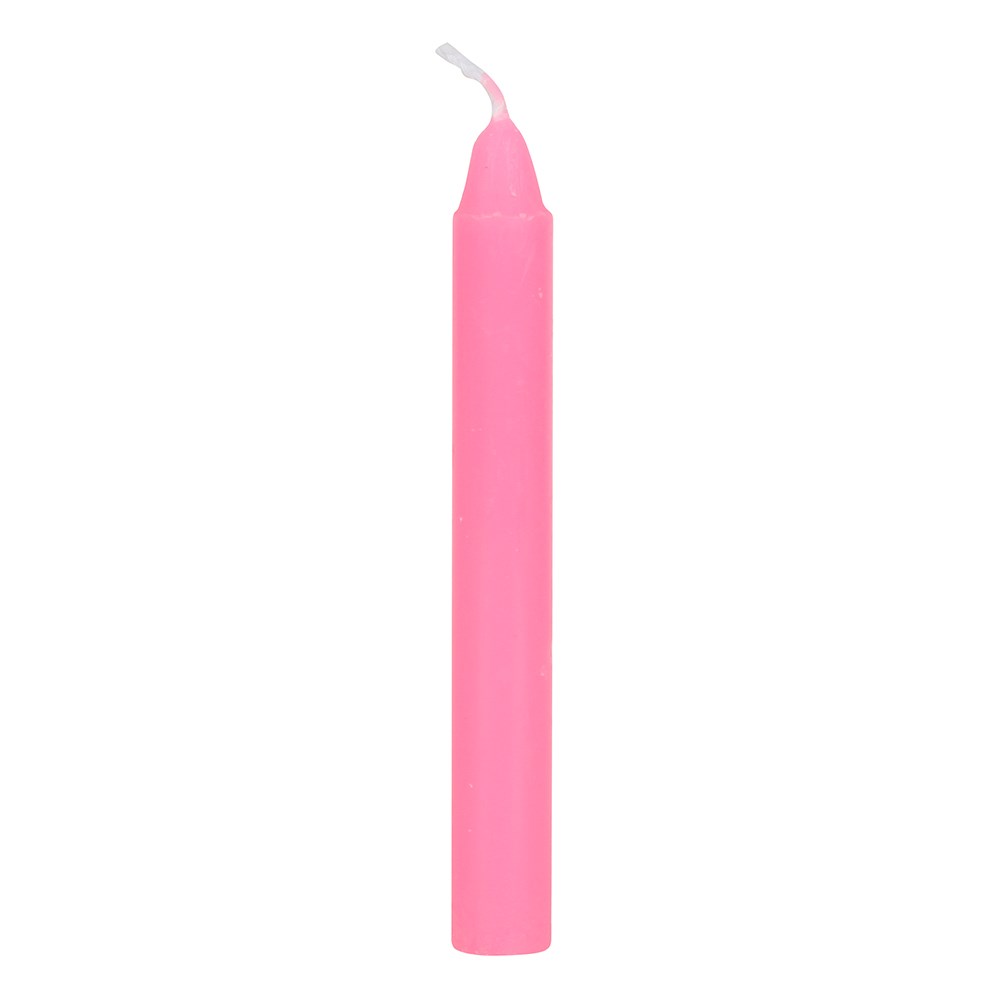 Set of 12 Pink 'Friendship' Spell Candles2