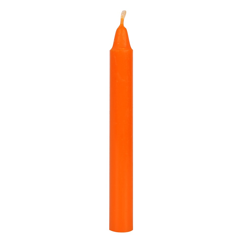 Set of 12 Orange 'Confidence' Spell Candles2