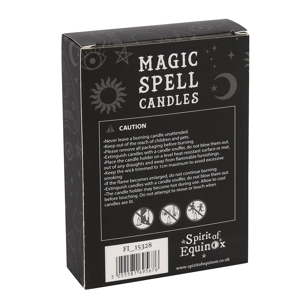 Set of 12 Green 'Luck' Spell Candles1