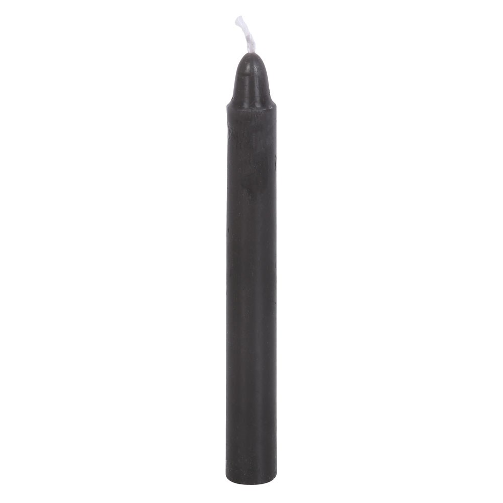 Set of 12 Black 'Protection' Spell Candles2