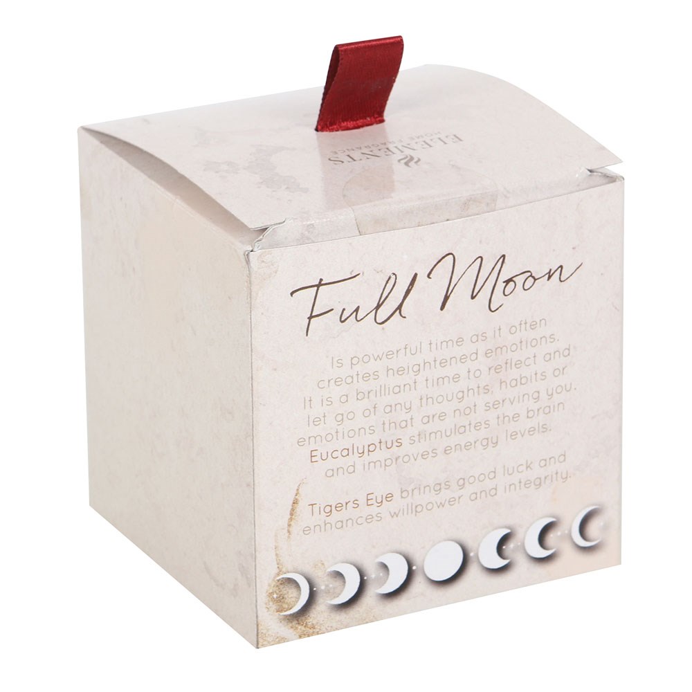 Full Moon Wild Eucalyptus Manifestation Candle with Tiger's Eye5