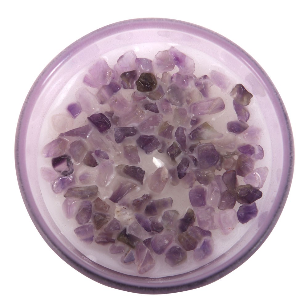 Abundance French Lavender Crystal Chip Candle1