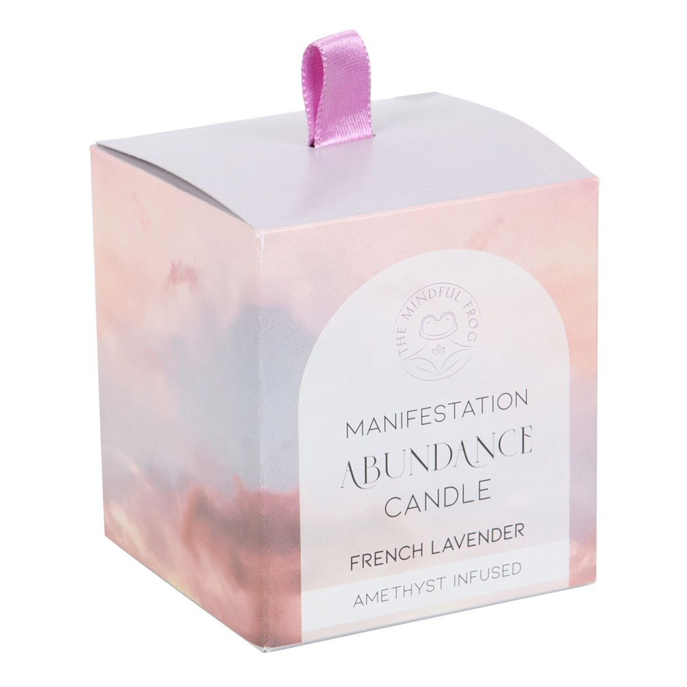 Abundance French Lavender Crystal Chip Candle4
