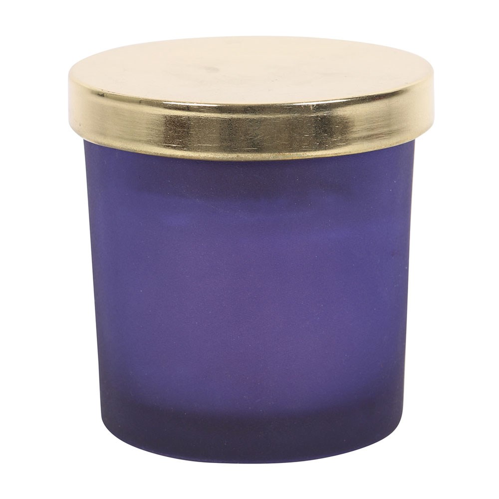 Third Eye Chakra Lavender Crystal Chip Candle3