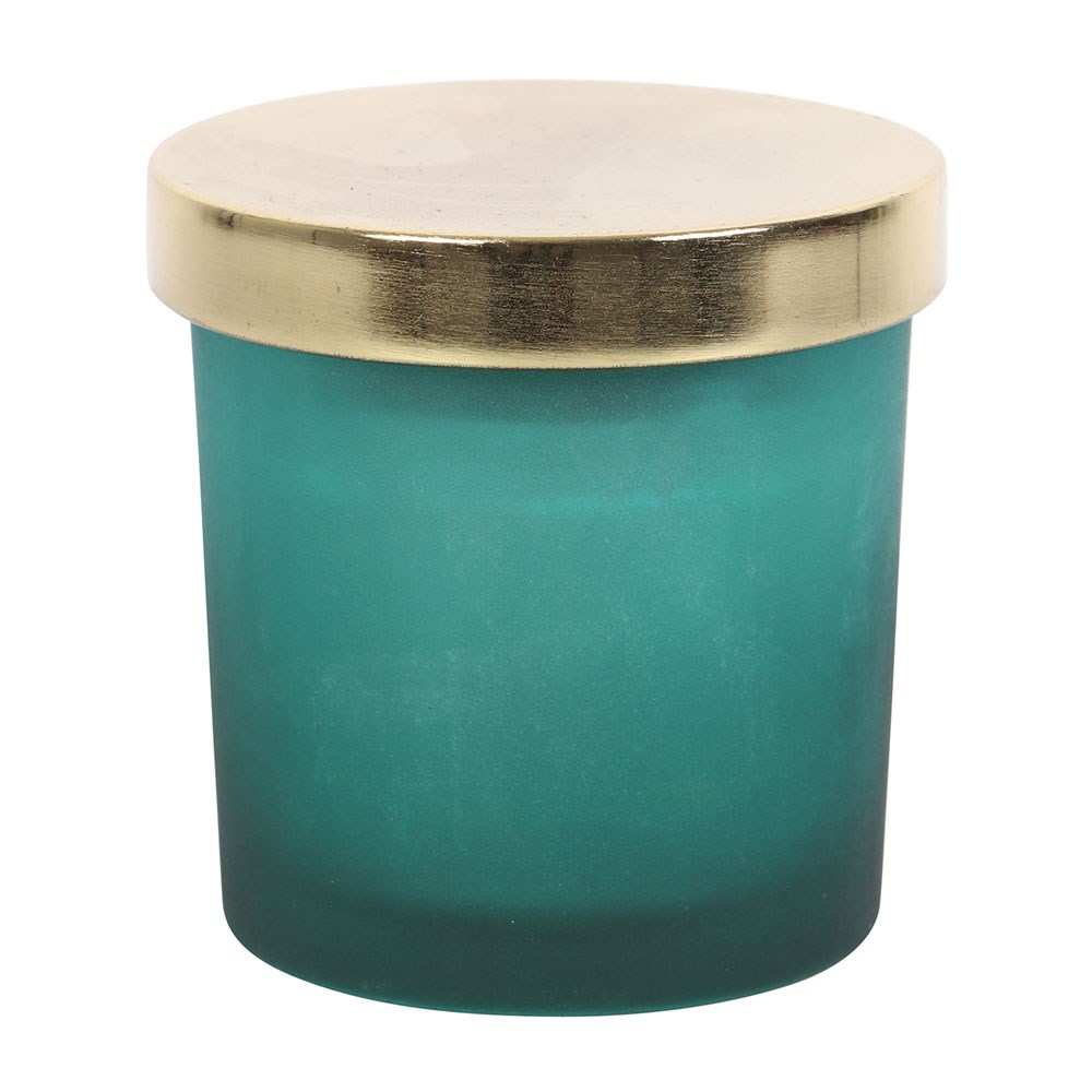 Heart Chakra Mint Crystal Chip Candle3