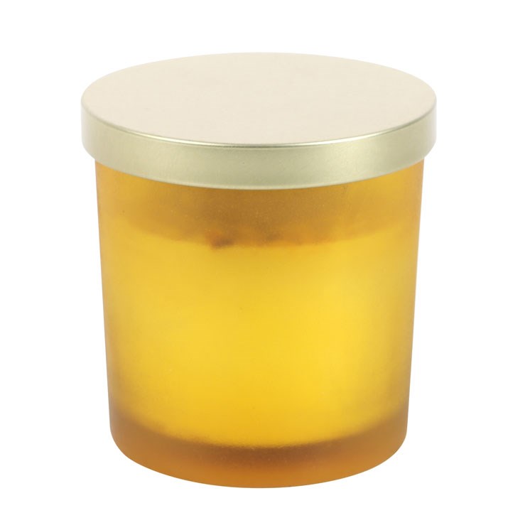Solar Plexus Chakra Lemon Crystal Chip Candle3