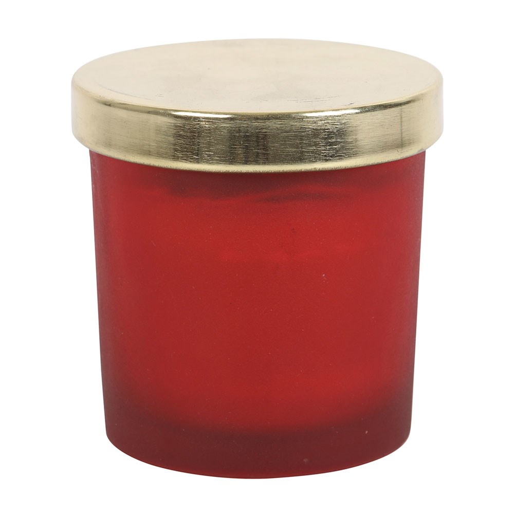 Root Chakra Strawberry Crystal Chip Candle3