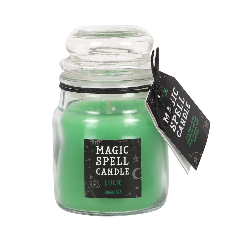 Green Tea 'Luck'  Spell Candle Jar