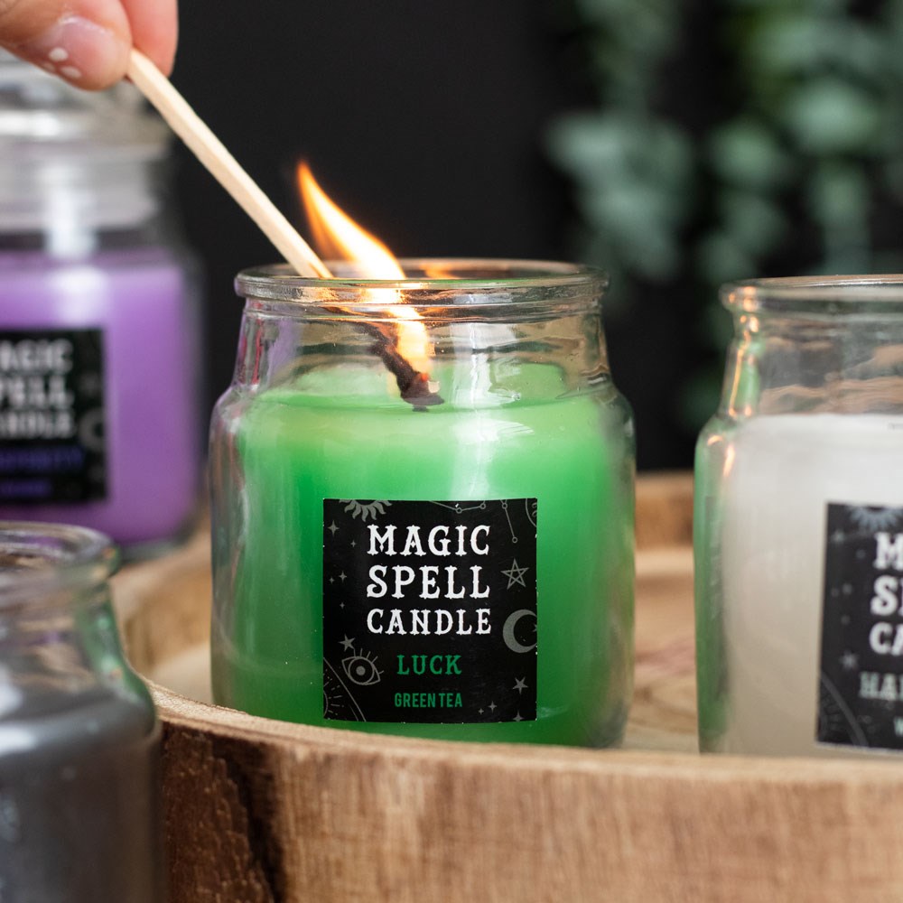 Green Tea 'Luck'  Spell Candle Jar2