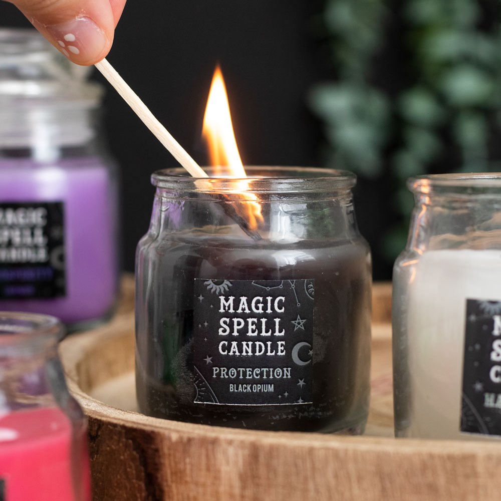 Opium 'Protection'  Spell Candle Jar2