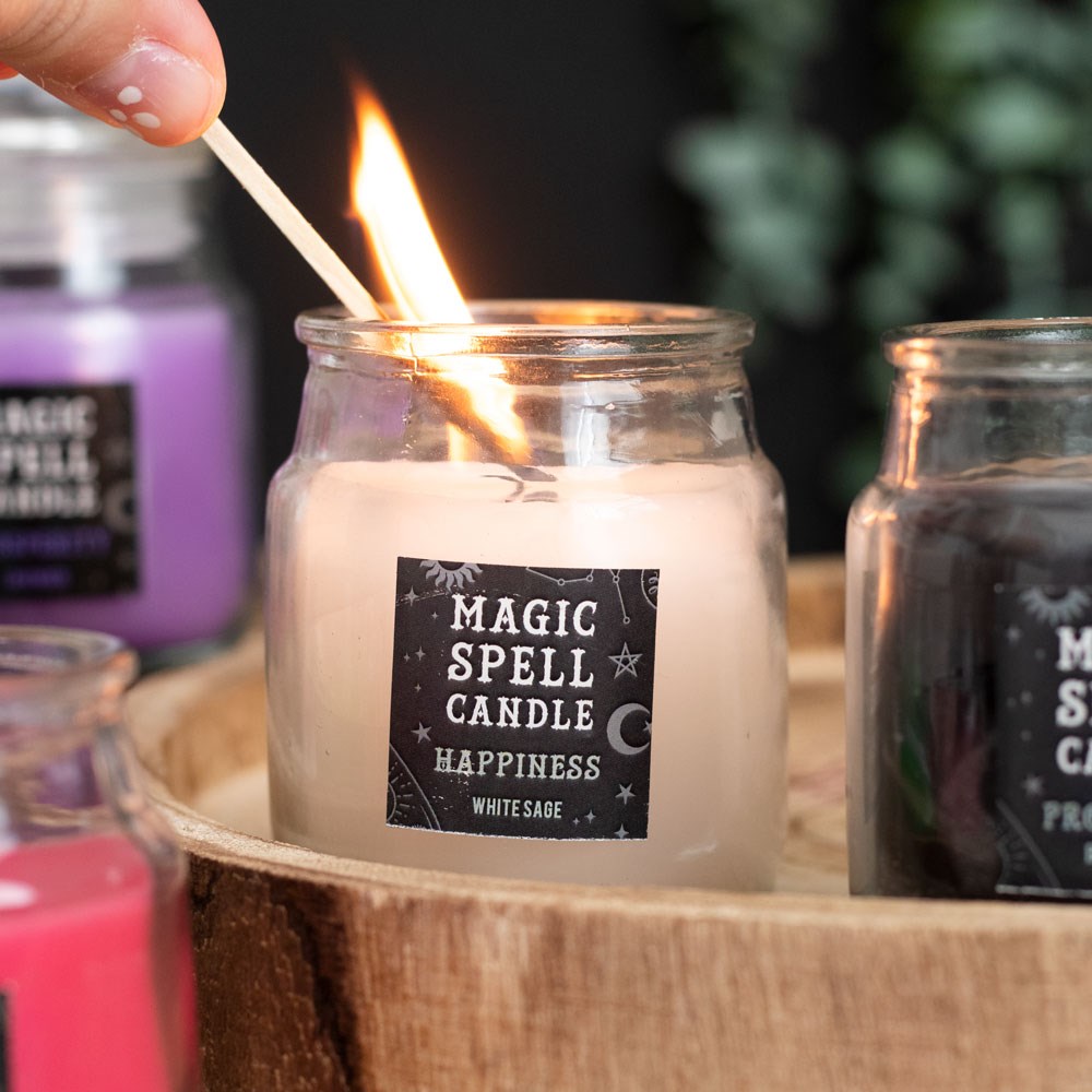 White Sage 'Happiness'  Spell Candle Jar2