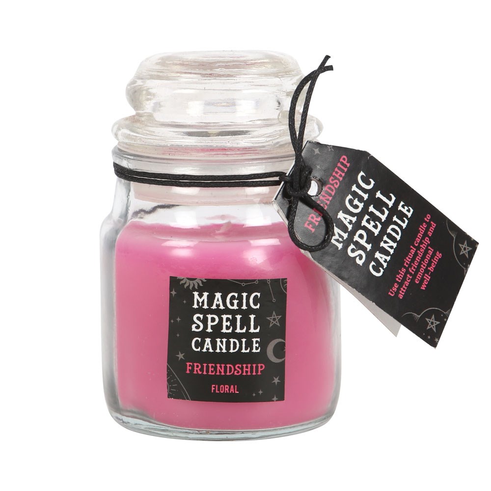 Floral 'Friendship'  Spell Candle Jar