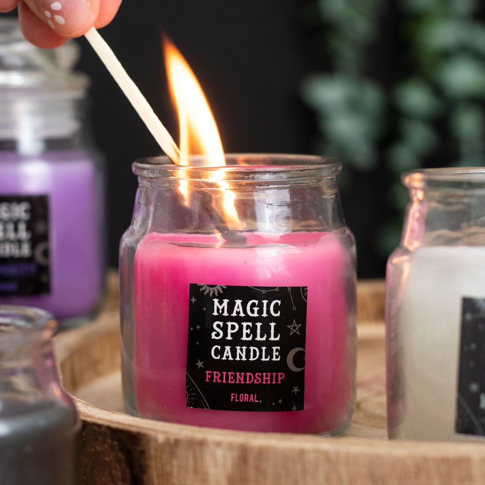 Floral 'Friendship'  Spell Candle Jar2