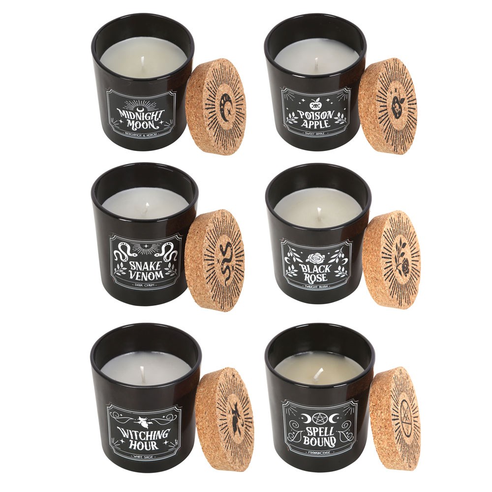 Set of 6 Midnight Ritual Candles1
