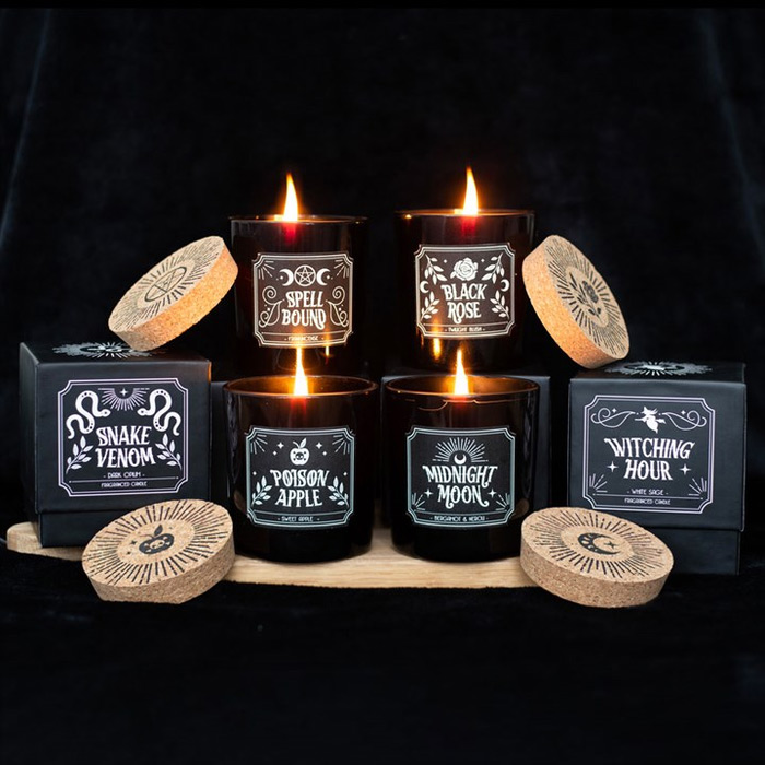 Set of 6 Midnight Ritual Candles3