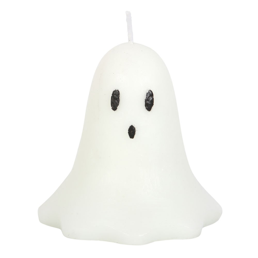 10cm Unscented Ghost Candle1