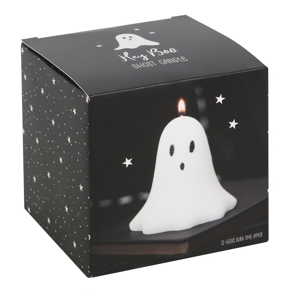 10cm Unscented Ghost Candle4
