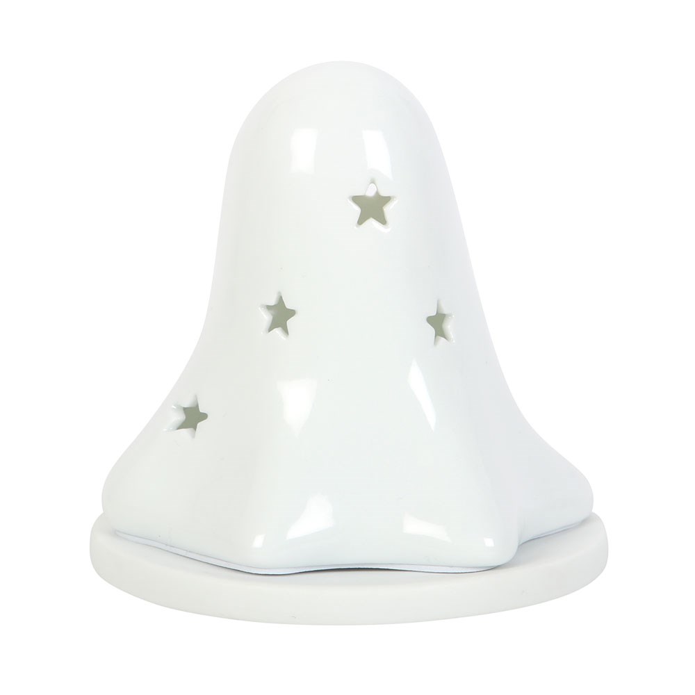Ceramic Ghost Tealight & Incense Cone Holder7