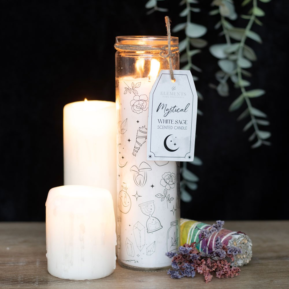 Mystical White Sage Tube Candle3