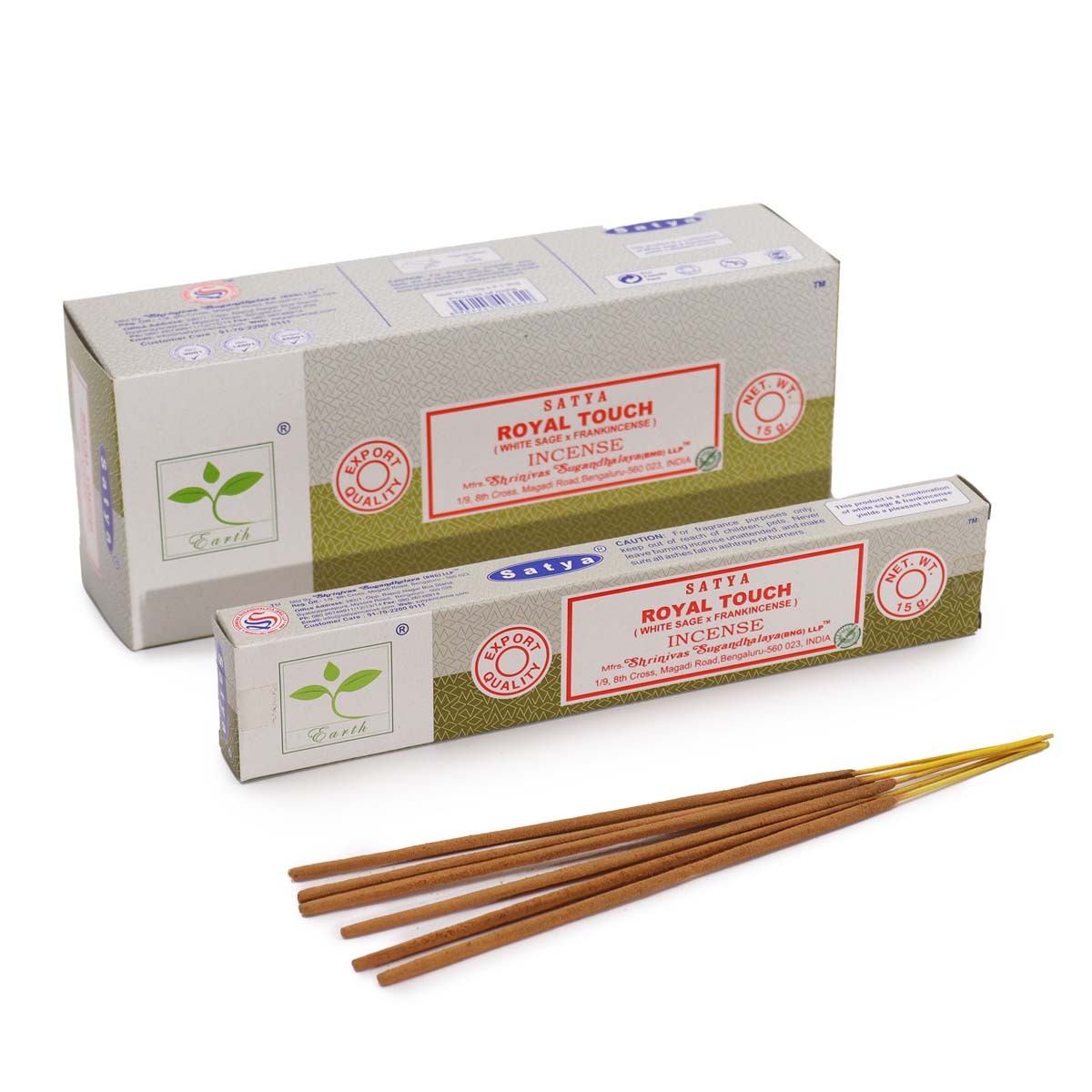 Satya Incense - Royal Touch (White Sage & Frankincense)