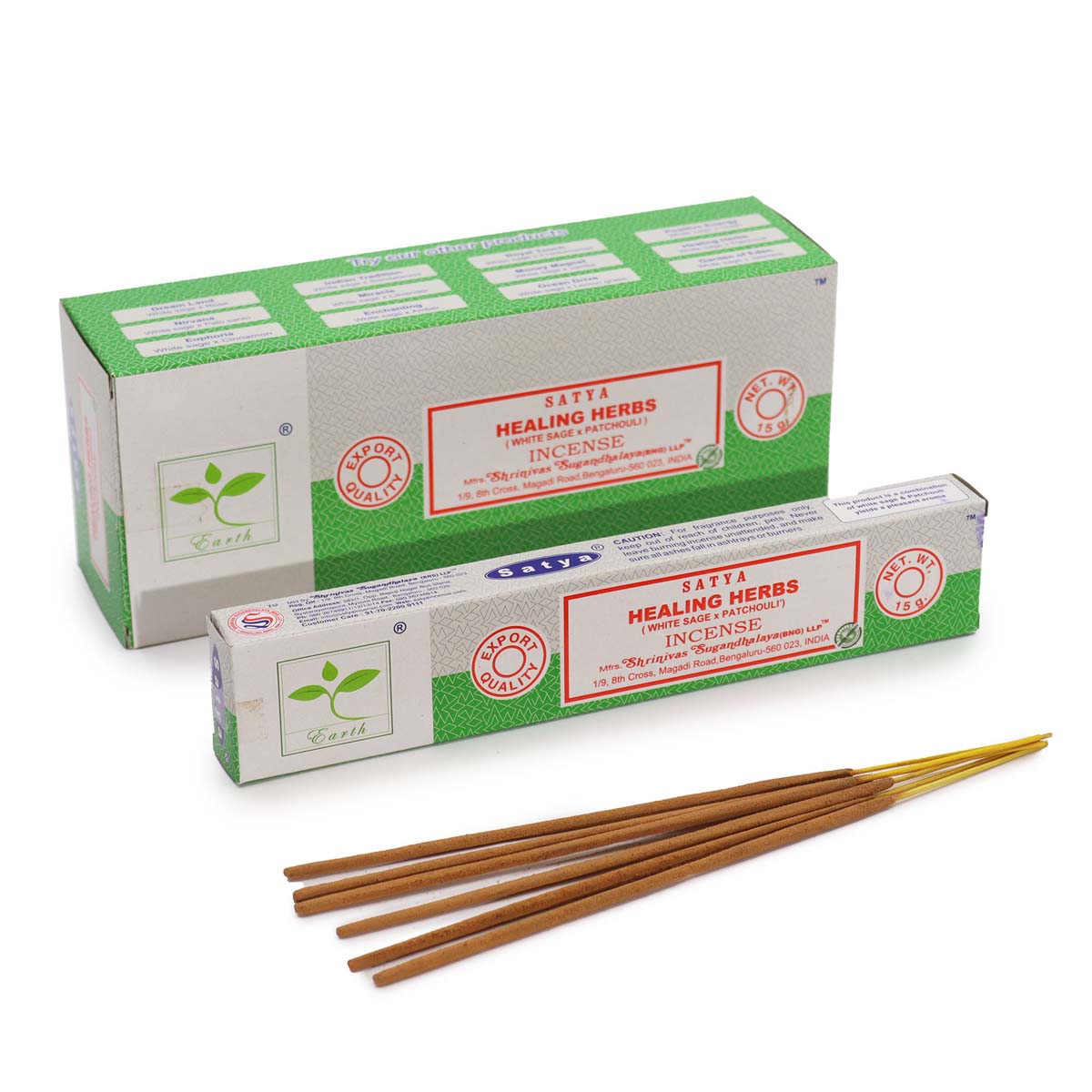 Satya Incense - Healing Herbs (White Sage & Patchouli)