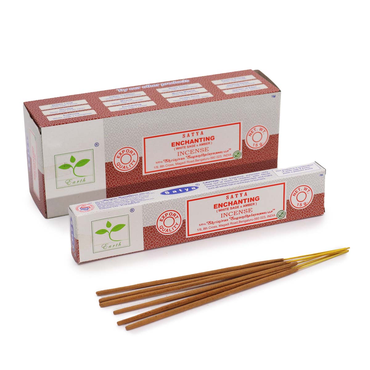 Satya Incense - Enchanting (White Sage & Amber)