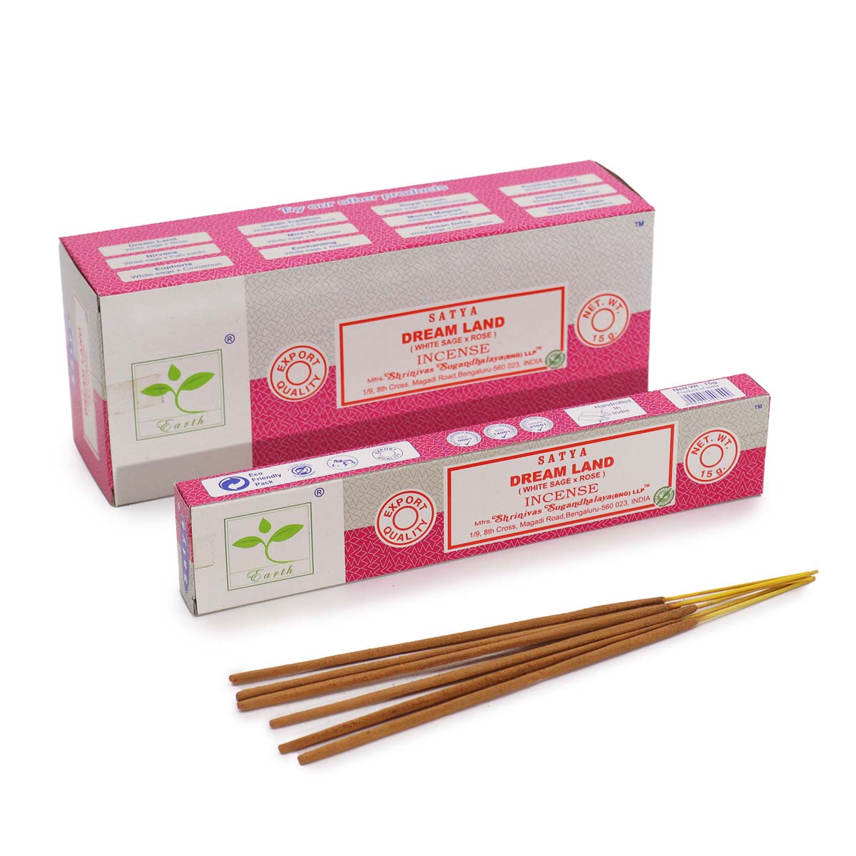 Satya Incense - Dream Land (White Sage & Rose)