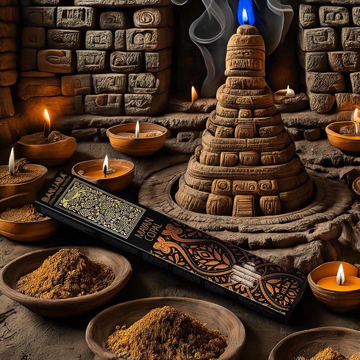 Banjara Extra Long Smudge Stick - Mayan Copal