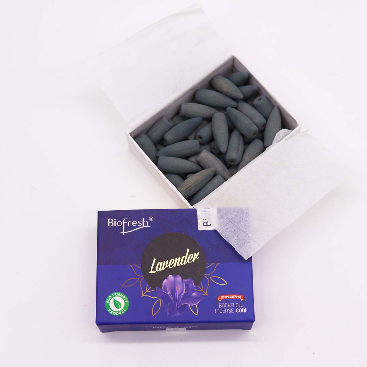 Biofresh Backflow Incense Cones - Lavender1