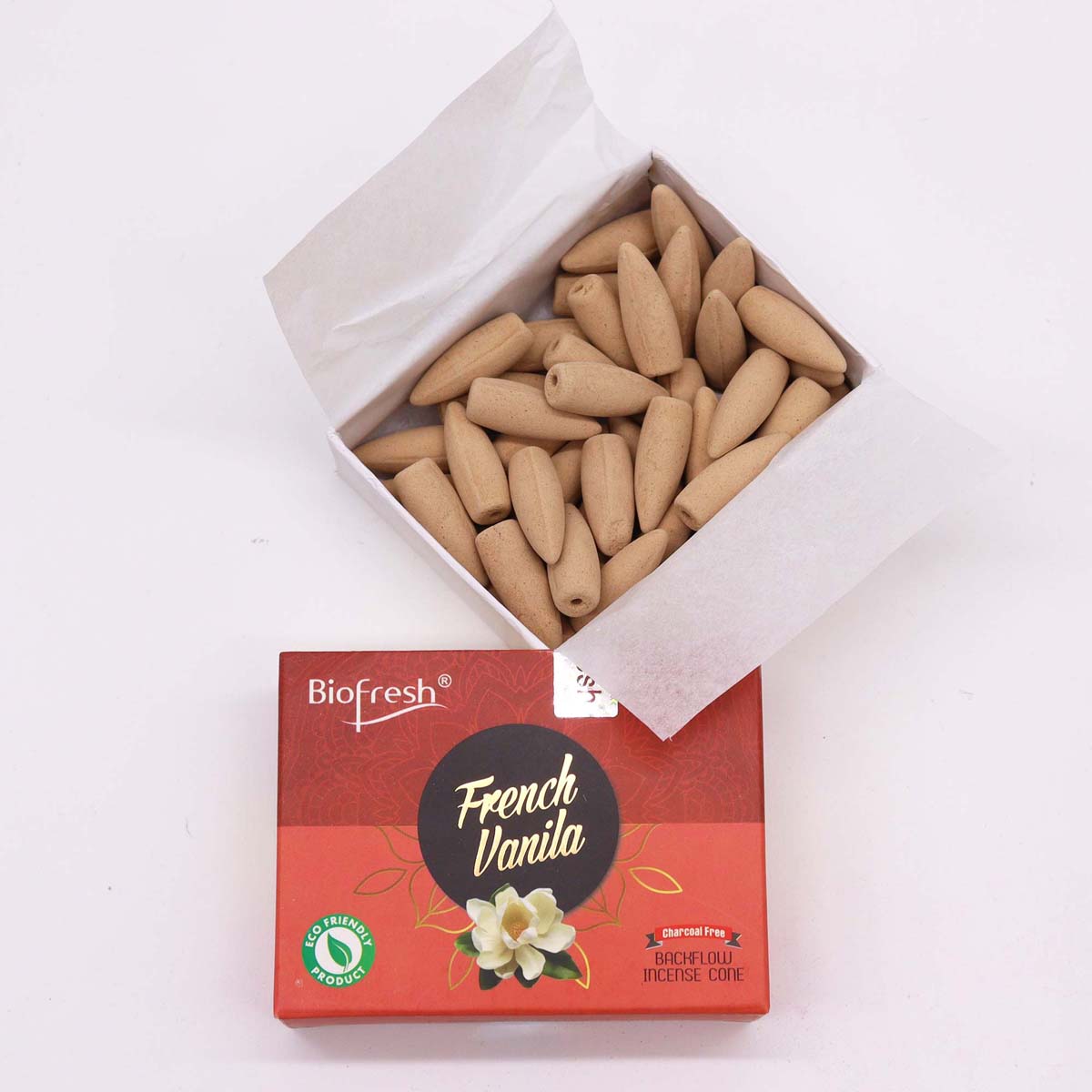 Biofresh Backflow Incense Cones - French Vanilla1