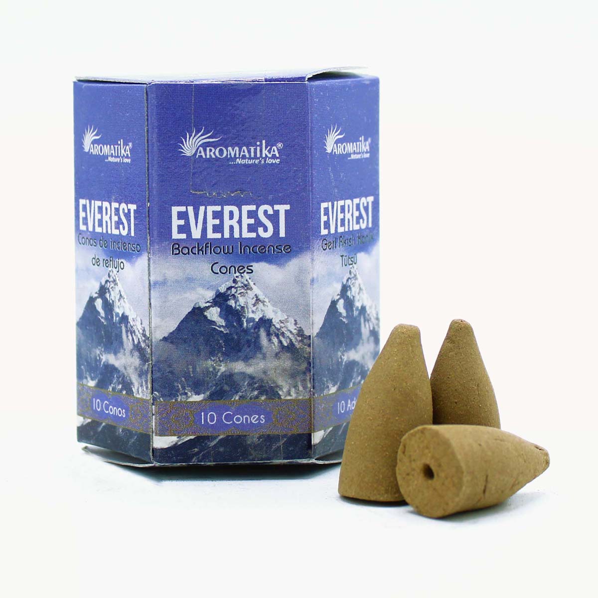 Pack of 10 Masala Backflow Incense Cones - Everest