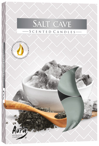 Set of 6 Scented Tealights - Salt Cave1