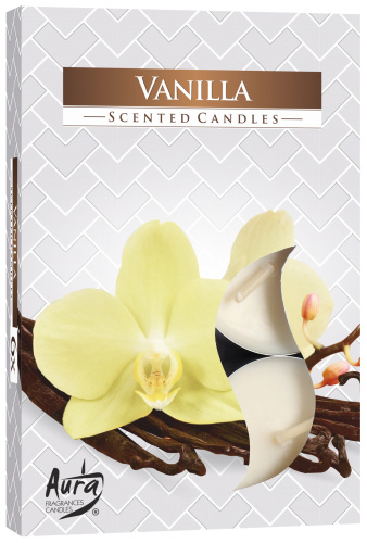 Set of 6 Scented Tealights - Vanilla1