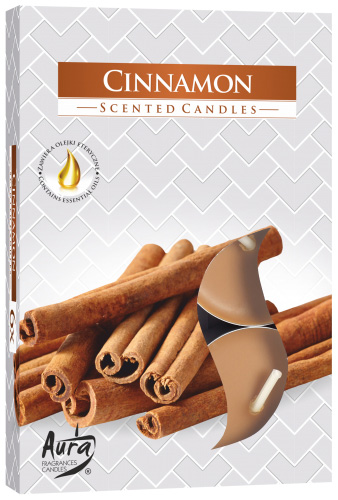 Set of 6 Scented Tealights - Cinnamon1