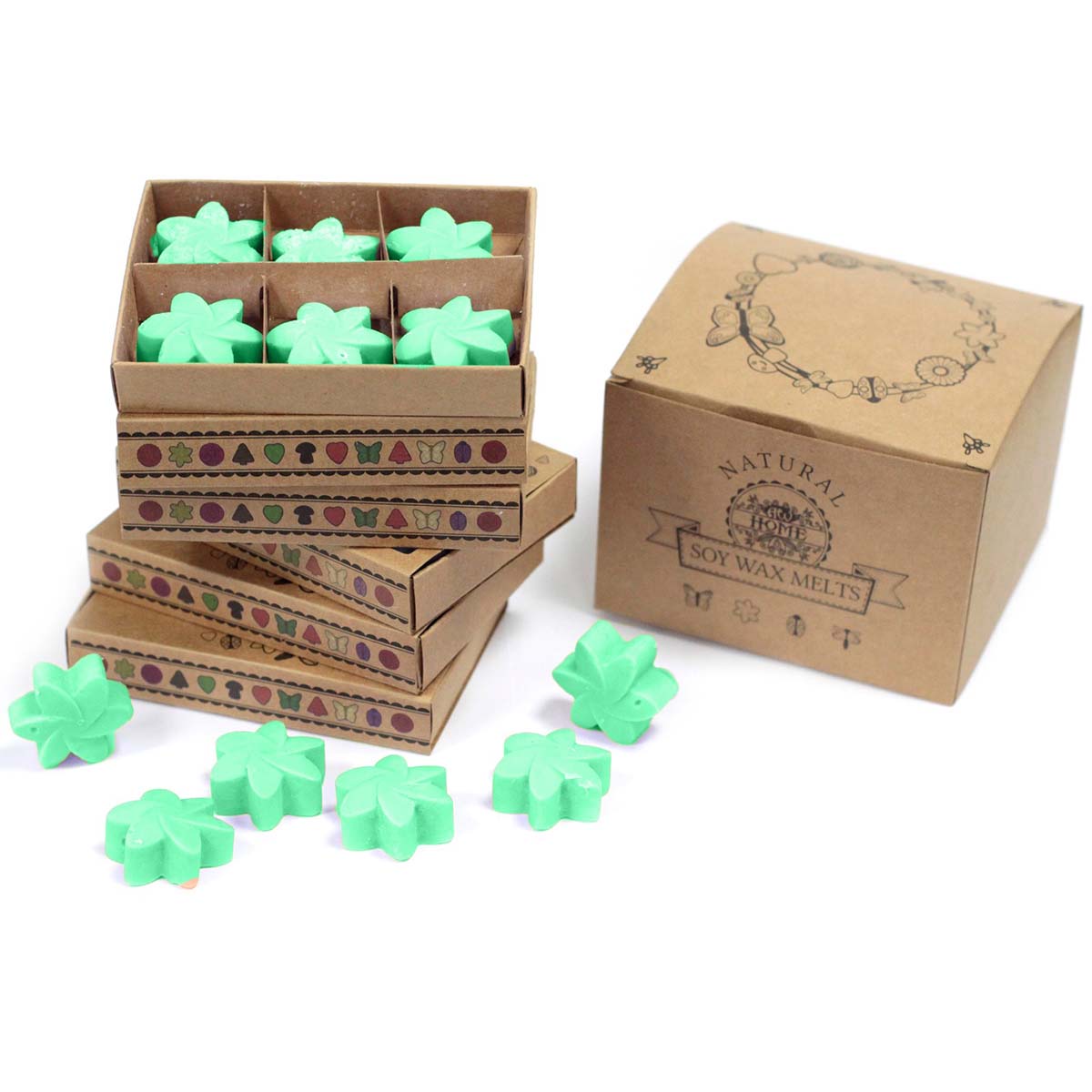 Box of 6 Wax Melts - Hidden Garden1