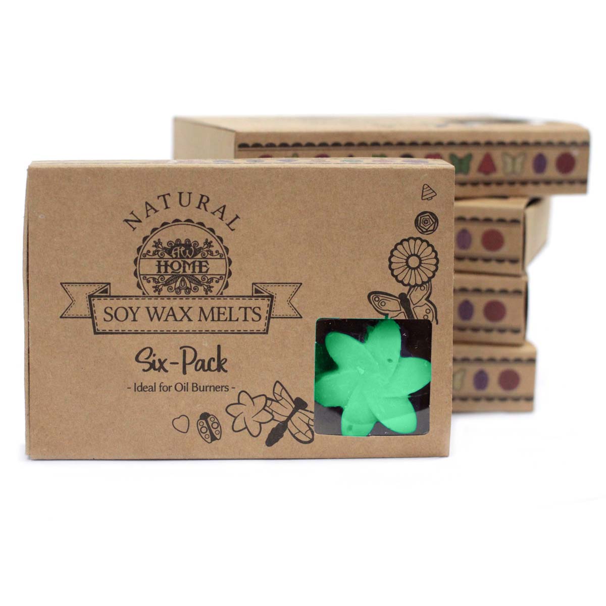 Box of 6 Wax Melts - Hidden Garden4