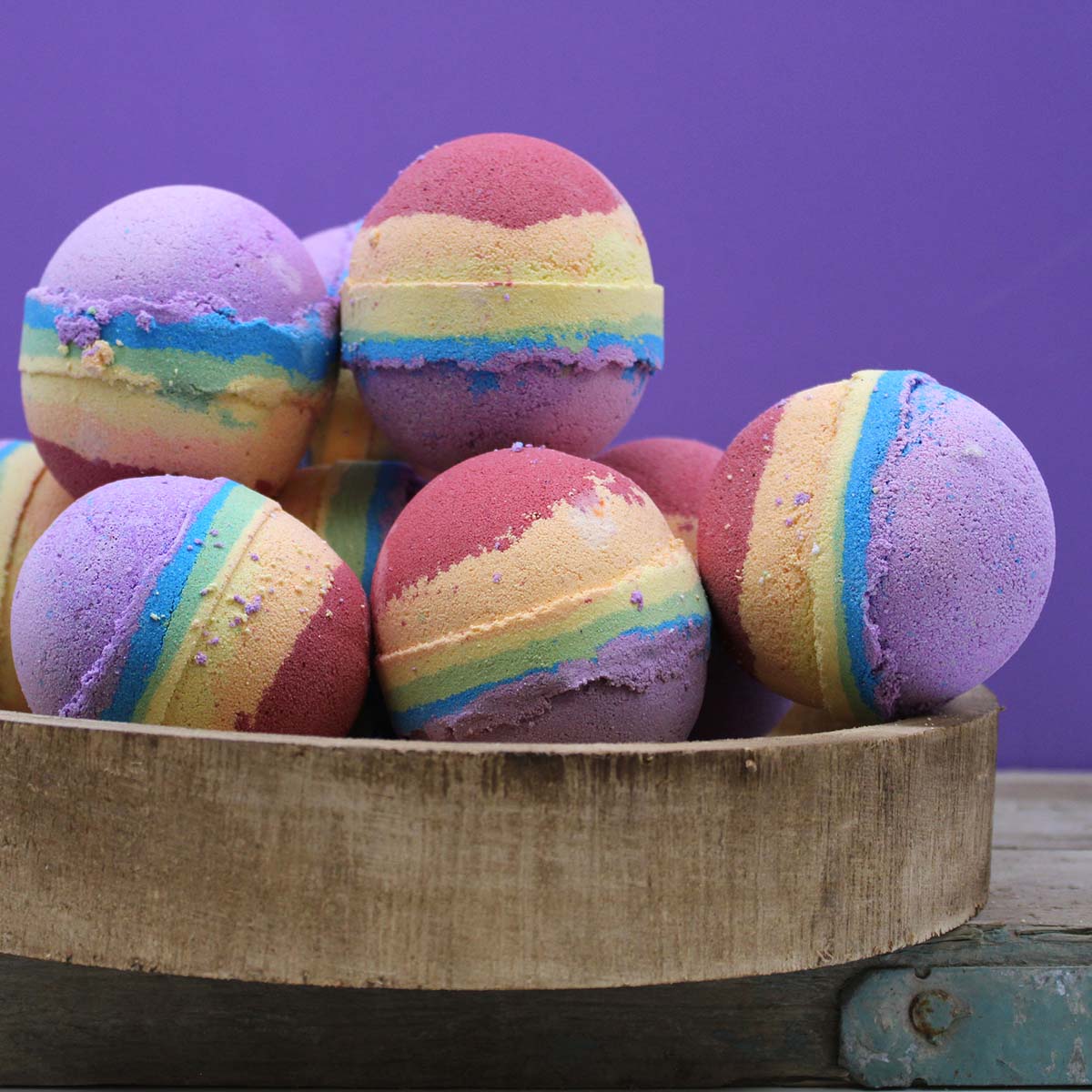 Rainbow Bath Bomb - Fruit Salad2