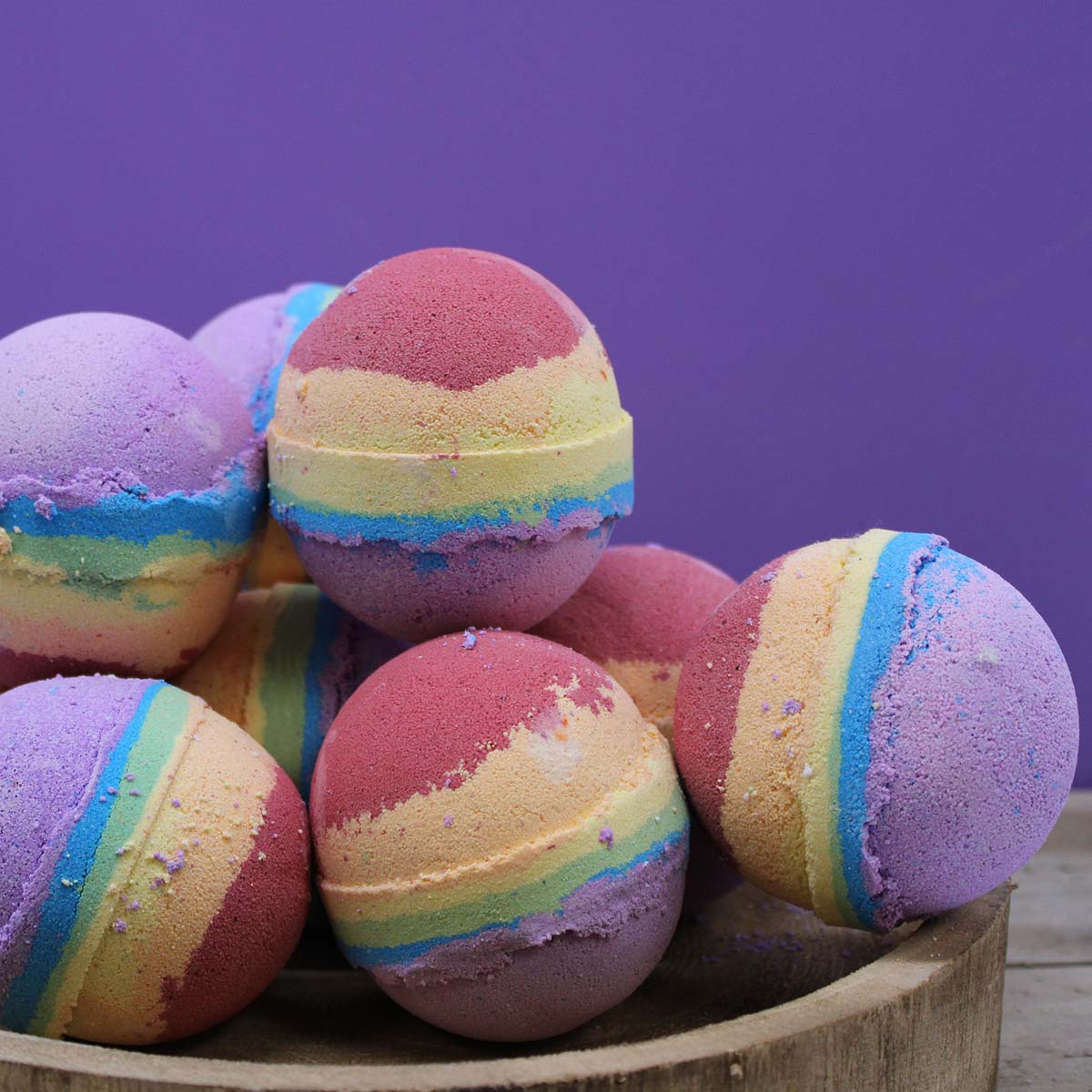 Rainbow Bath Bomb - Fruit Salad3