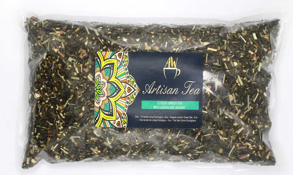 Eco Classic Green Tea with Lemon and Ginger 1Kg1