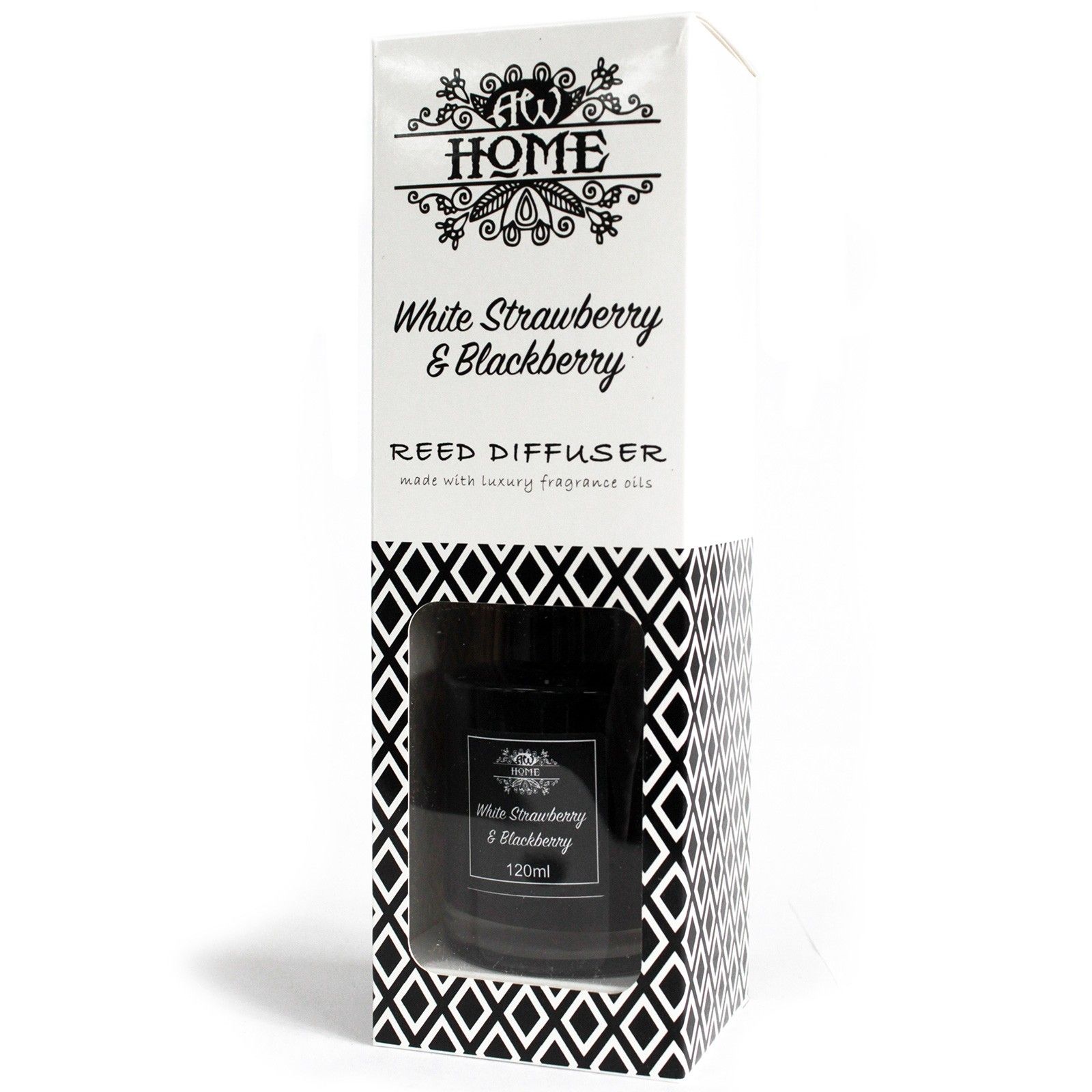 120ml Reed Diffuser - White Strawberry & Blackberry2