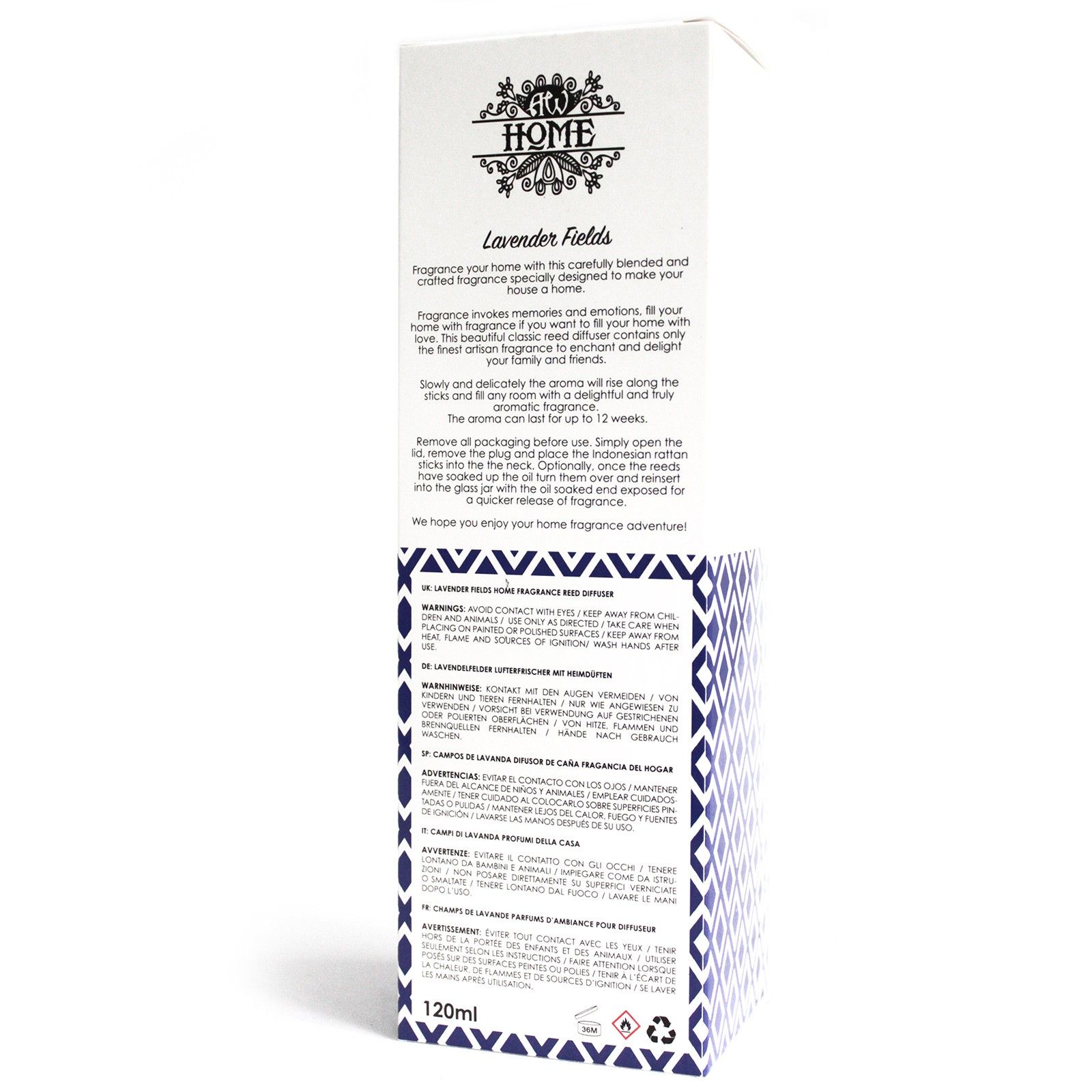 120ml Reed Diffuser - Lavender Fields3