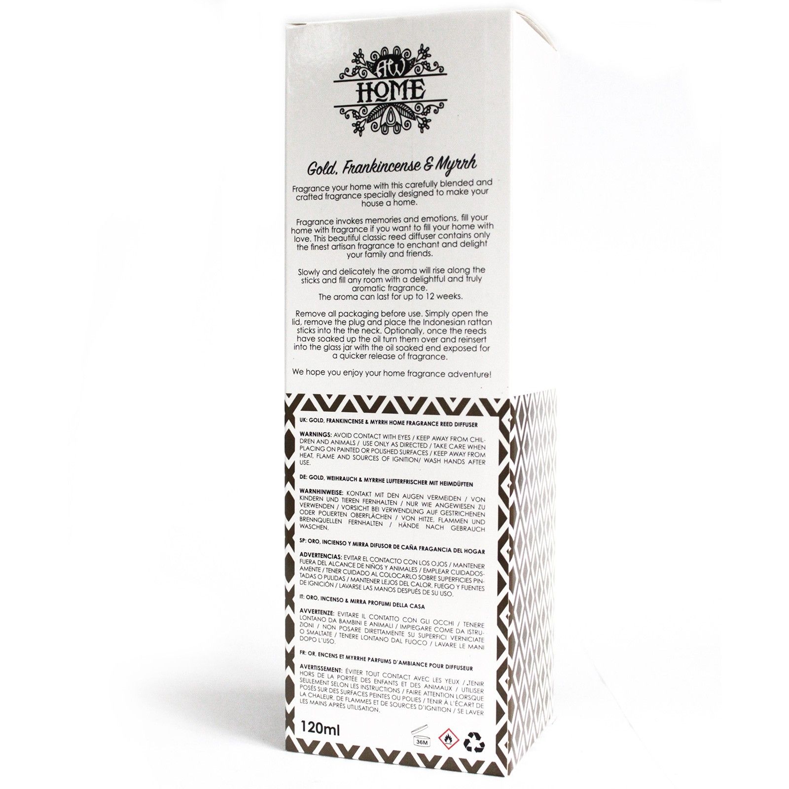 120ml Reed Diffuser - Gold, Frankincense & Myrrh3