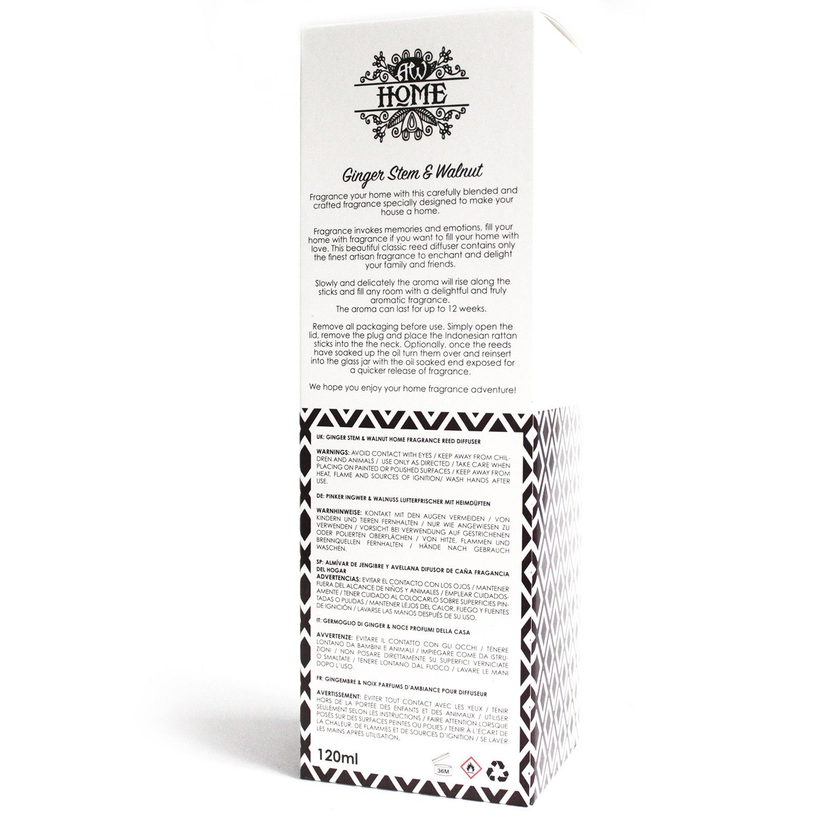 120ml Reed Diffuser - Ginger Stem & Walnut3